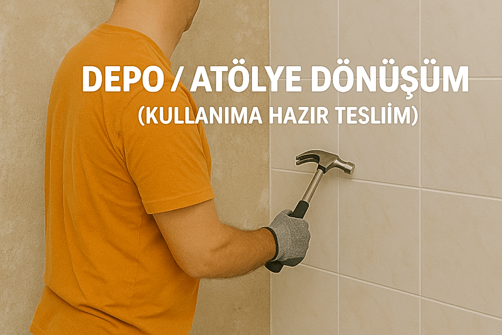 Depo Atölye Dönüşüm (Kullanıma Hazır Teslim)